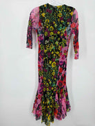 Pre-Owned Fuzzi Black Size Large Mesh Short Long Sleeve Dress | True Fashionistas.