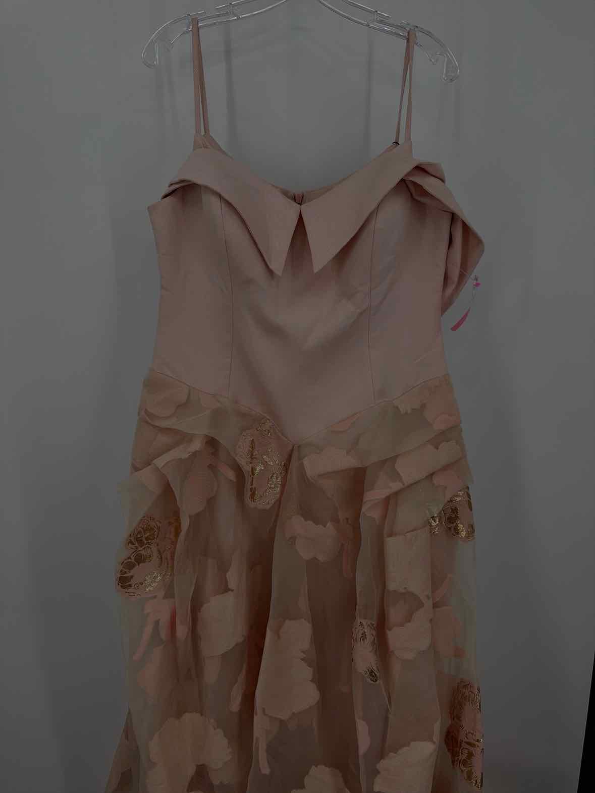 Pre-Owned John Paul Ataker Pink Size 46/12 Gown Long Evening Gown | True Fashionistas.