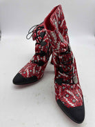 Pre-Owned Christian Louboutin Red Size 36.5 Ankle Boot Ankle Boot | True Fashionistas.