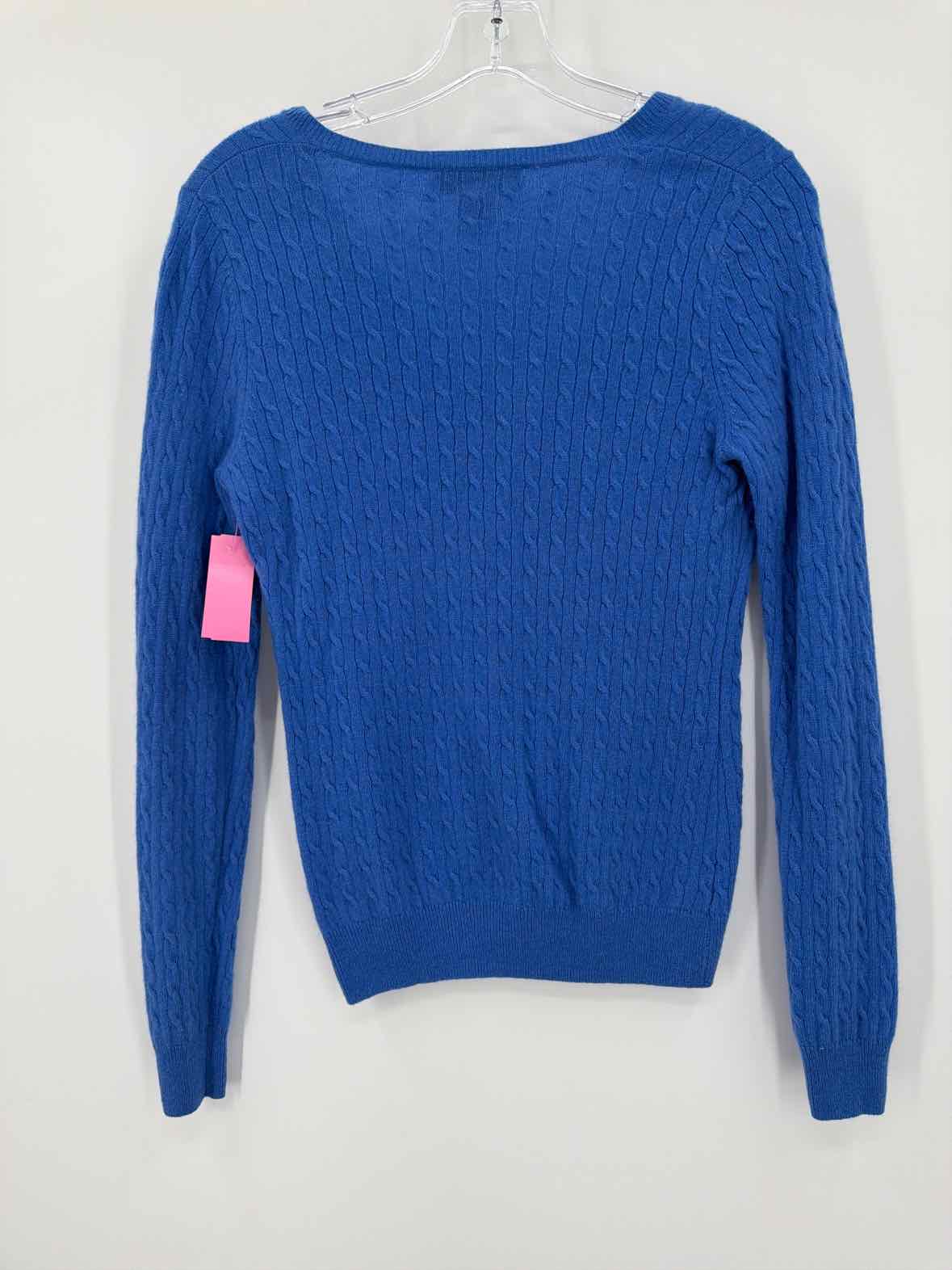 Pre-Owned Peck & Peck Blue Size Medium Cashmere Sweater | True Fashionistas.