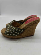 Pre-Owned Christian Louboutin Green Size 36 Wedge Heels | True Fashionistas.