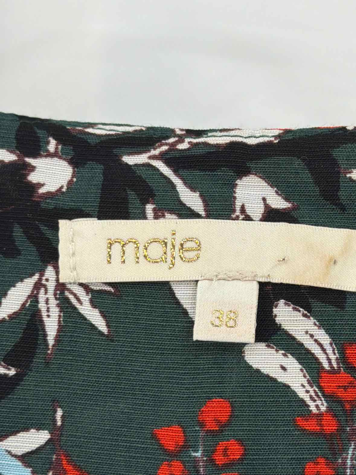 Pre-Owned Maje Green Size 38/Medium Sleeveless Jumpsuit | True Fashionistas.
