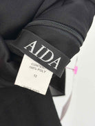 Pre-Owned AIDA Black Size 12 Short Sleeveless Dress | True Fashionistas.
