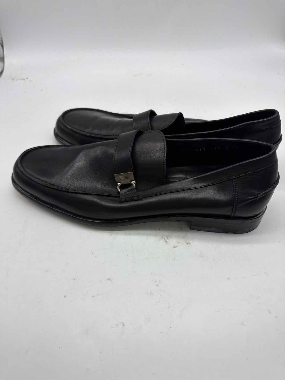 Pre-Owned Salvatore Ferragamo Black 9.5 Slip On Men's Dress Shoes | True Fashionistas.