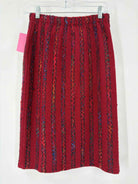 Pre-Owned LIHLI Red Size 8 Knit Pencil Skirt | True Fashionistas.