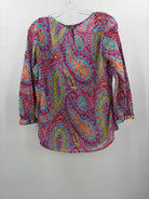 Pre-Owned Lauren Pink Size Large Long Sleeve Blouse | True Fashionistas.