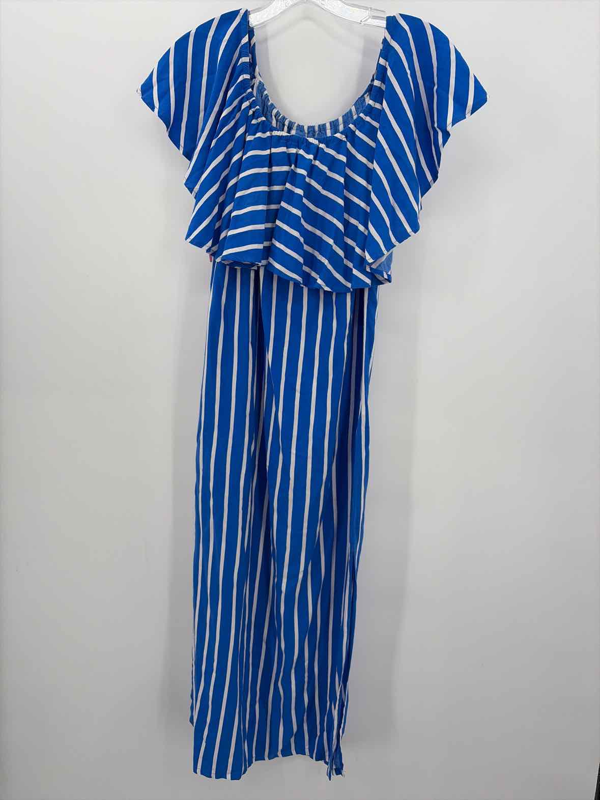 White Ginger Blue Size 1 Midi Sleeveless Dress | True Fashionistas.