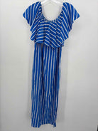White Ginger Blue Size 1 Midi Sleeveless Dress | True Fashionistas.