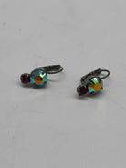 Multi-Color Two Stone Hoop Earrings | True Fashionistas.