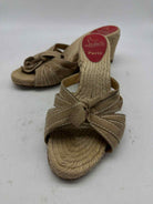 Pre-Owned Christian Louboutin Tan Size 39 Wedge Heels | True Fashionistas.