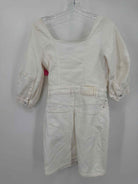 Pre-Owned Jonathan Simkhai White Size 2 Denim Long Sleeve Romper | True Fashionistas.