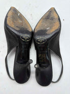Pre-Owned Prada Black Size 6 Slingback Heels | True Fashionistas.