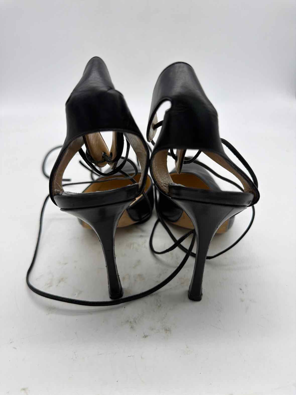 Pre-Owned Manolo Blahnik Black Size 35.5 Strappy Heels | True Fashionistas.