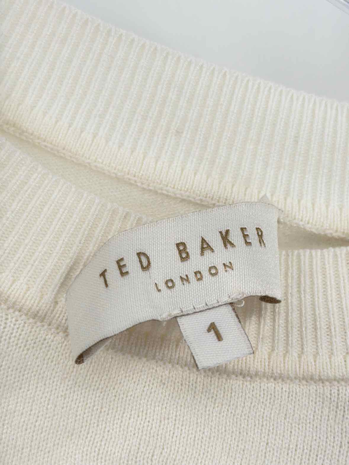 Pre-Owned Ted Baker Ivory Size 1/2 Sweater | True Fashionistas.
