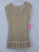 Pre-Owned Max Studio Ivory Size Medium Short Short Sleeve Dress | True Fashionistas.