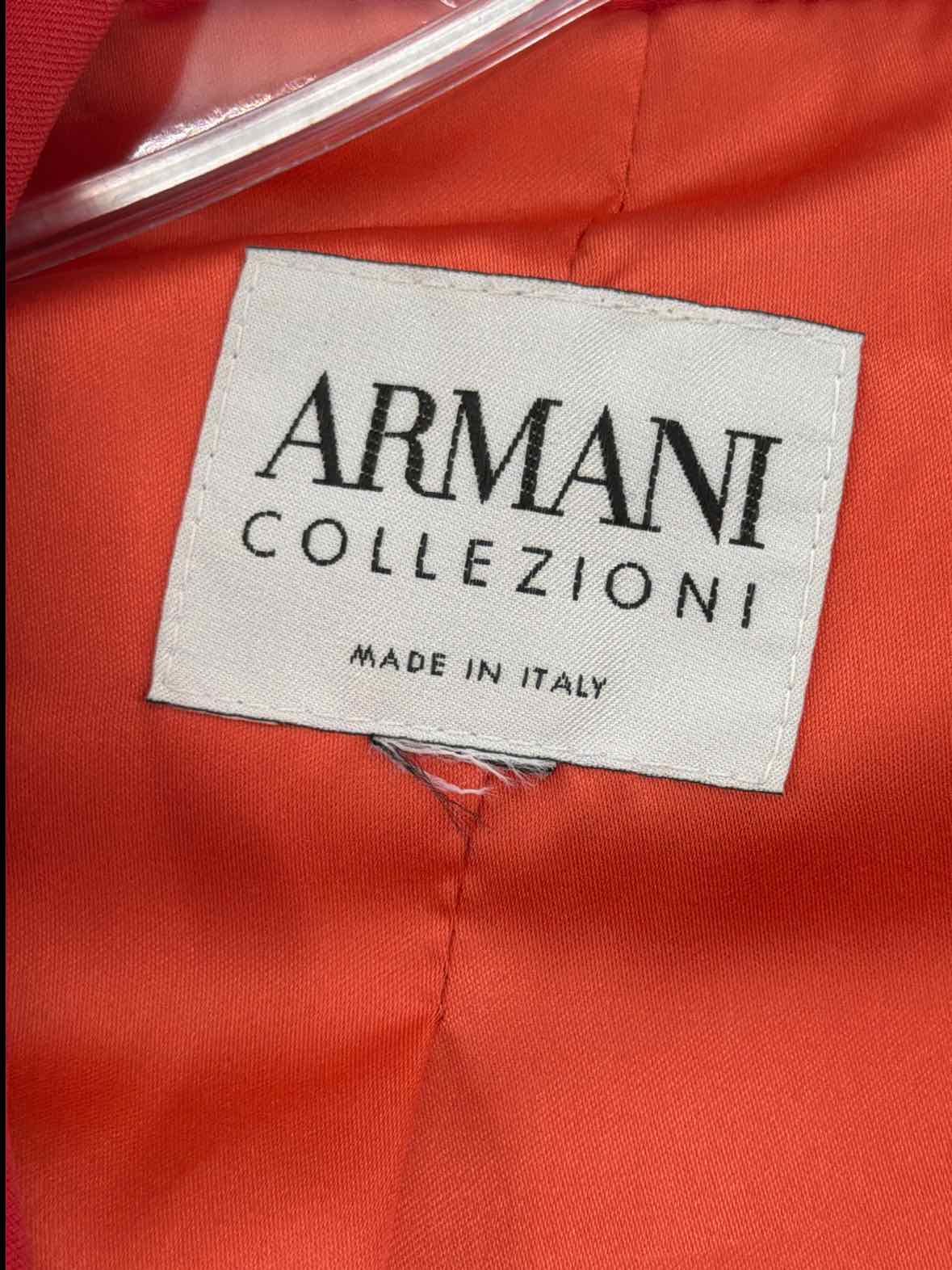 Pre-Owned Armani Collezioni Red Size 50/14 Blazer | True Fashionistas.