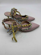 Pre-Owned Valentino Pink Size 39.5 Rockstud Slingback Heels | True Fashionistas.