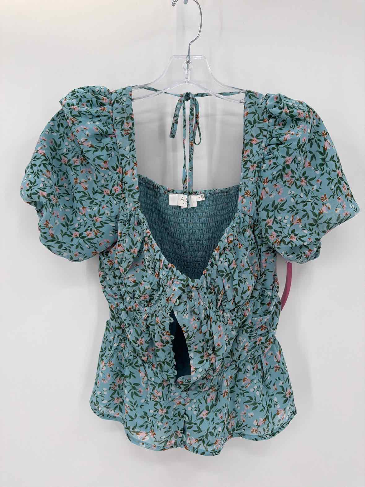 Pre-Owned ASTR Blue Size Small Blouse | True Fashionistas.