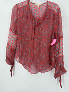 Pre-Owned Rebecca Taylor Red Size 2 Blouse | True Fashionistas.