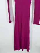 Pre-Owned For Love & Lemons Purple Size XL Knit Long Long Sleeve Dress | True Fashionistas.