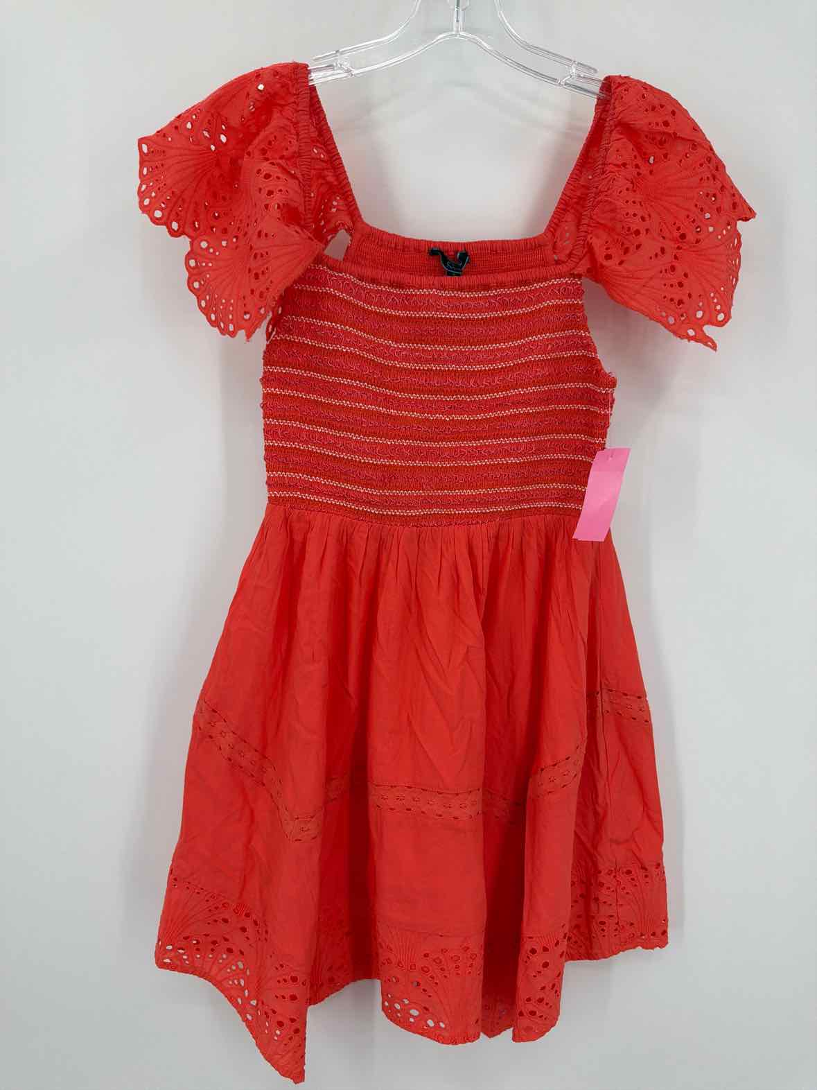 Pre-Owned Shore Orange Size Small Short Sleeveless Dress | True Fashionistas.