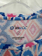 Ibkul Blue Size Large Athletic Long Sleeve | True Fashionistas.