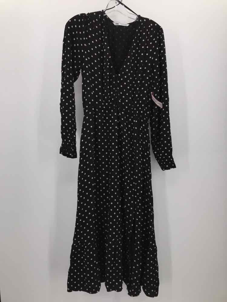 Zara spotted maxi shops dress