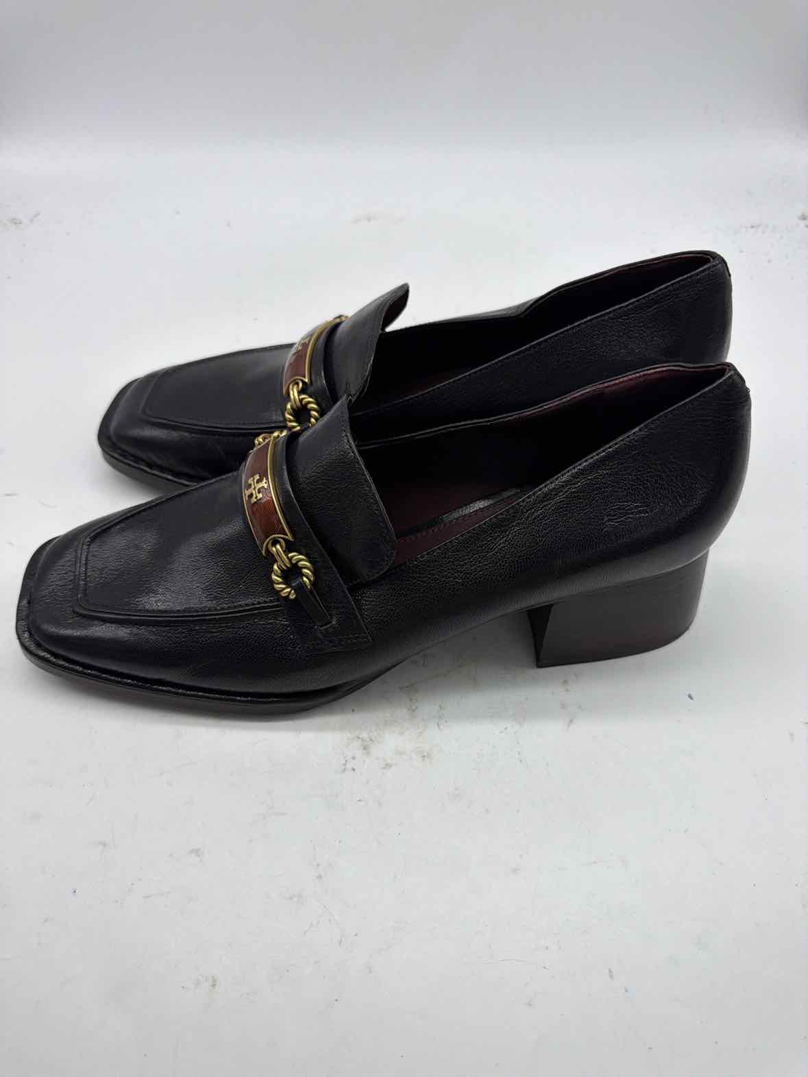 Pre-Owned Tory Burch Black Size 11 Slip On Heels | True Fashionistas.