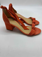Pre-Owned Alexander Bernard Orange Size 38 Block Heels | True Fashionistas.