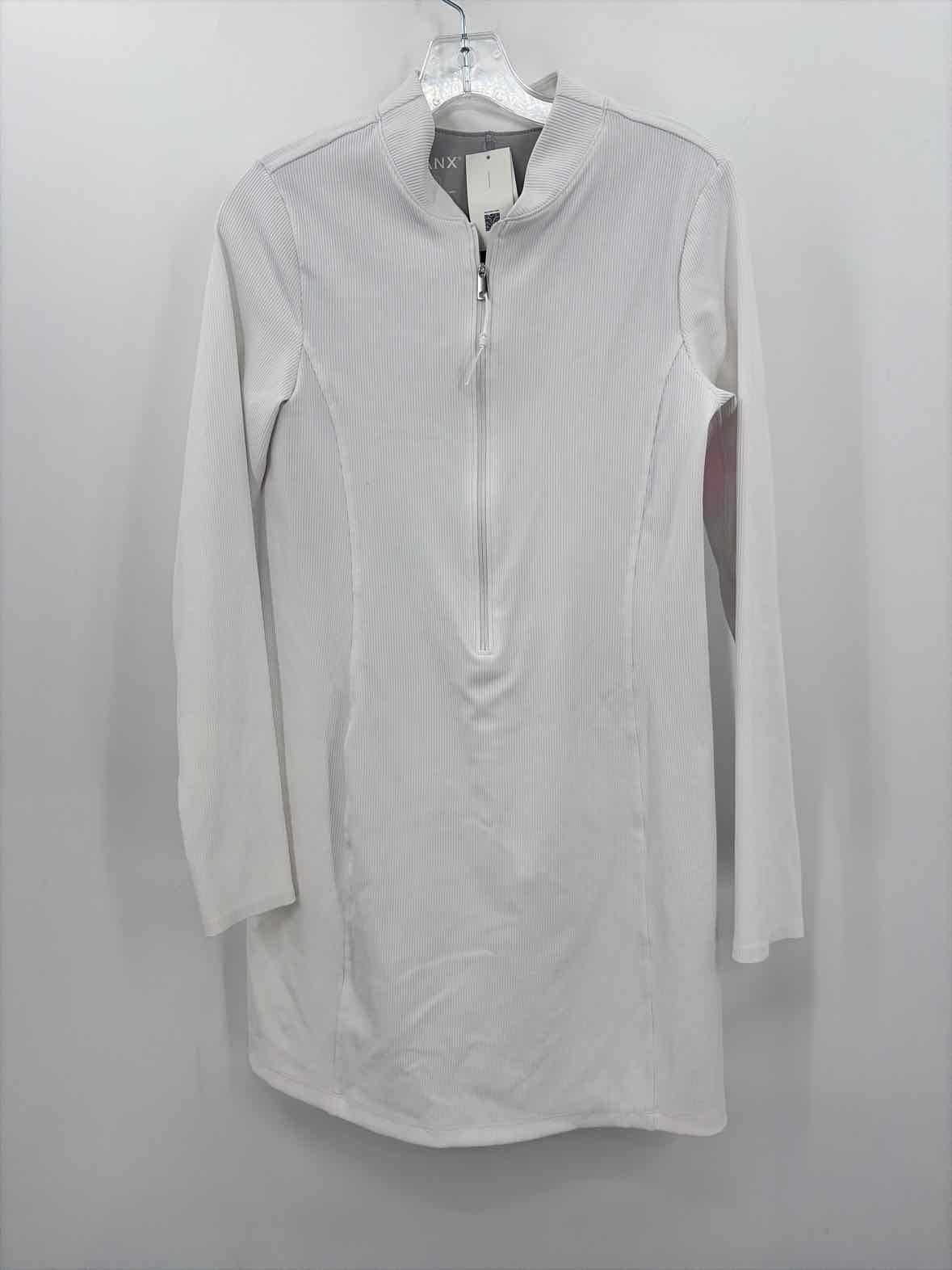 Pre-Owned Spanx White Size Medium Short Long Sleeve Dress | True Fashionistas.