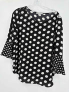 Pre-Owned Green Envelope Black Size Large Blouse | True Fashionistas.