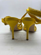 Pre-Owned Manolo Blahnik Yellow Size 38.5 Strappy Heels | True Fashionistas.