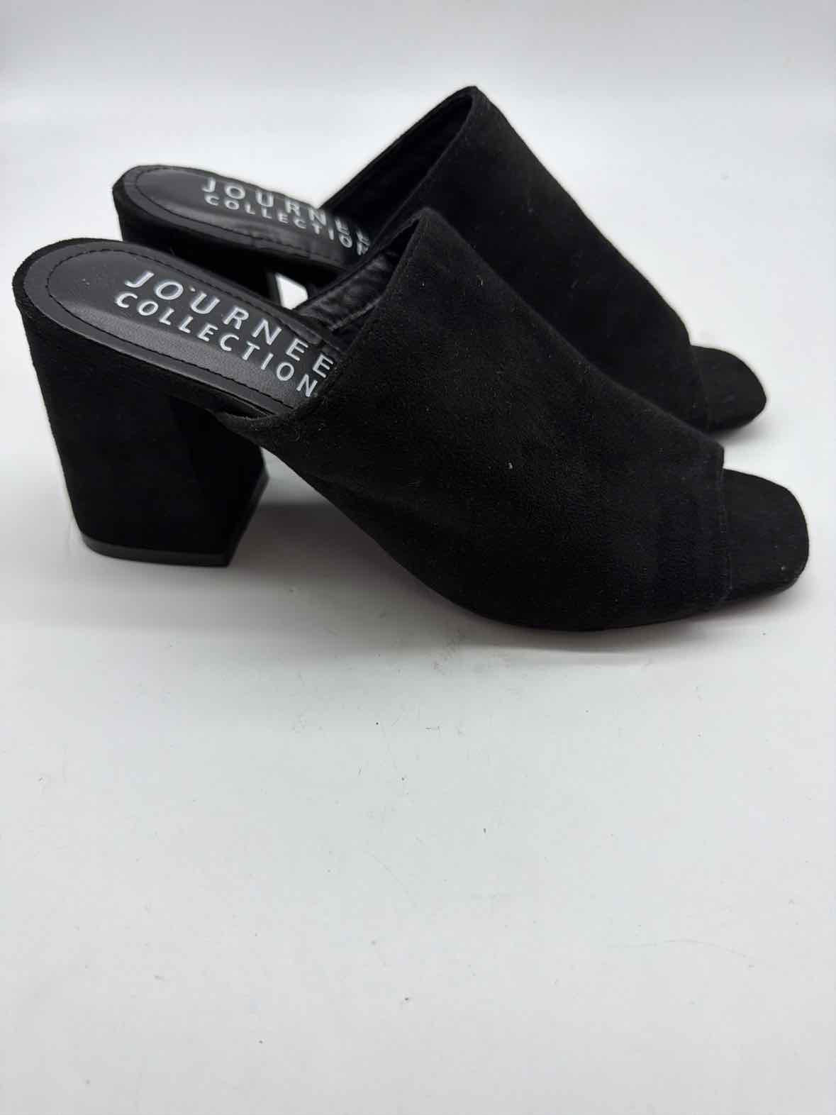 Pre-Owned Journee Collection Black Size 7.5 Mule Heels | True Fashionistas.