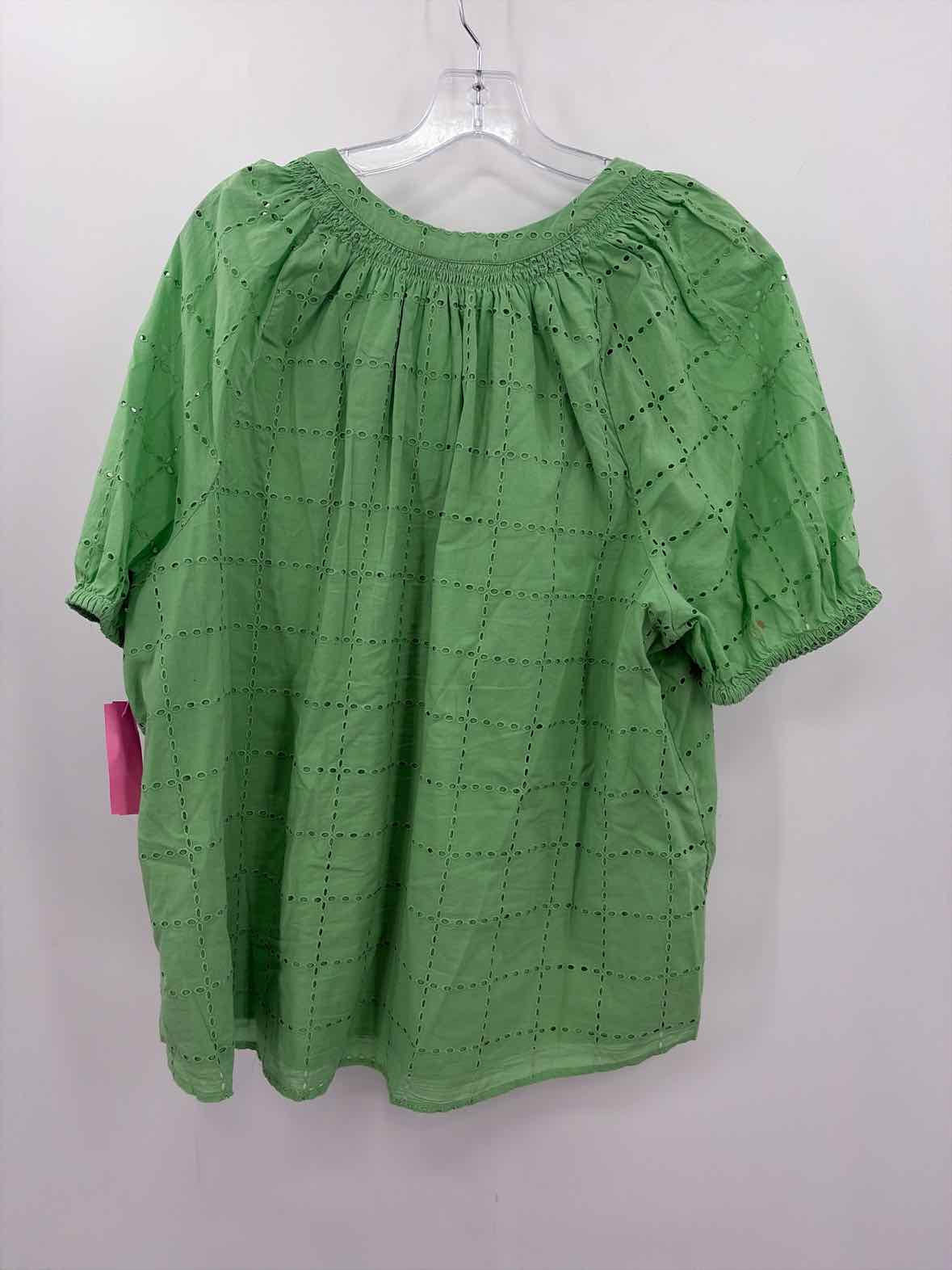 Crown & Ivy Green Size 2X Blouse | True Fashionistas.