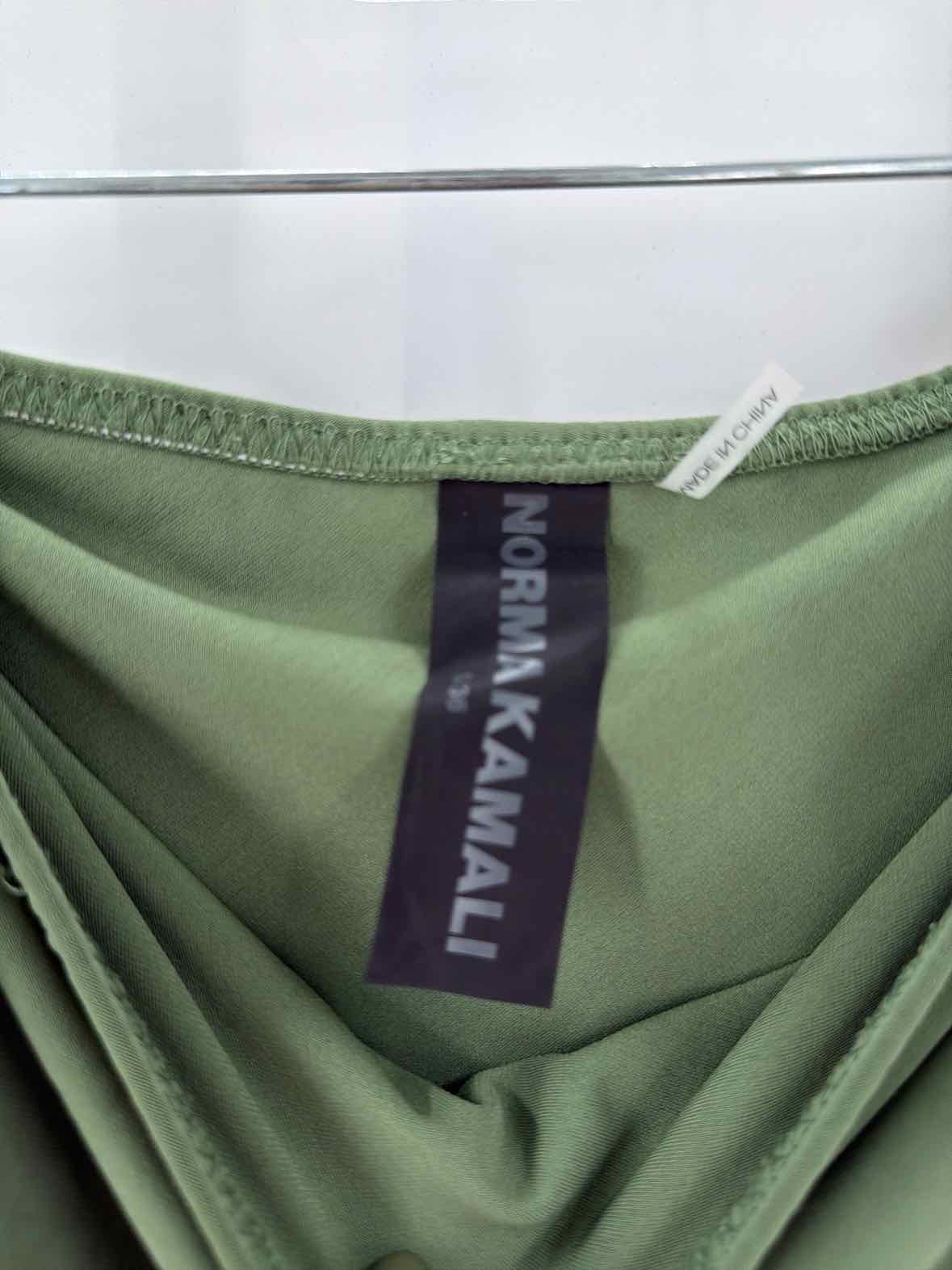 Pre-Owned Norma Kamali Green Size Small Long Sleeveless Dress | True Fashionistas.