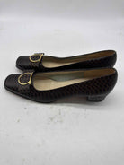 Pre-Owned Salvatore Ferragamo Brown Size 9.5 Block Heel Heels | True Fashionistas.