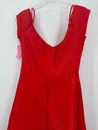 Pre-Owned Badgley Mischka Red Size 4 Cocktail Midi Evening Gown | True Fashionistas.