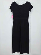 Pre-Owned Armani Collezioni Black Size 6 Knit Short Short Sleeve Dress | True Fashionistas.