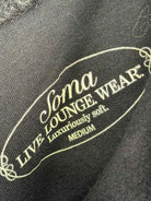 Pre-Owned Soma Black Size Medium Hoodie Short Long Sleeve Dress | True Fashionistas.