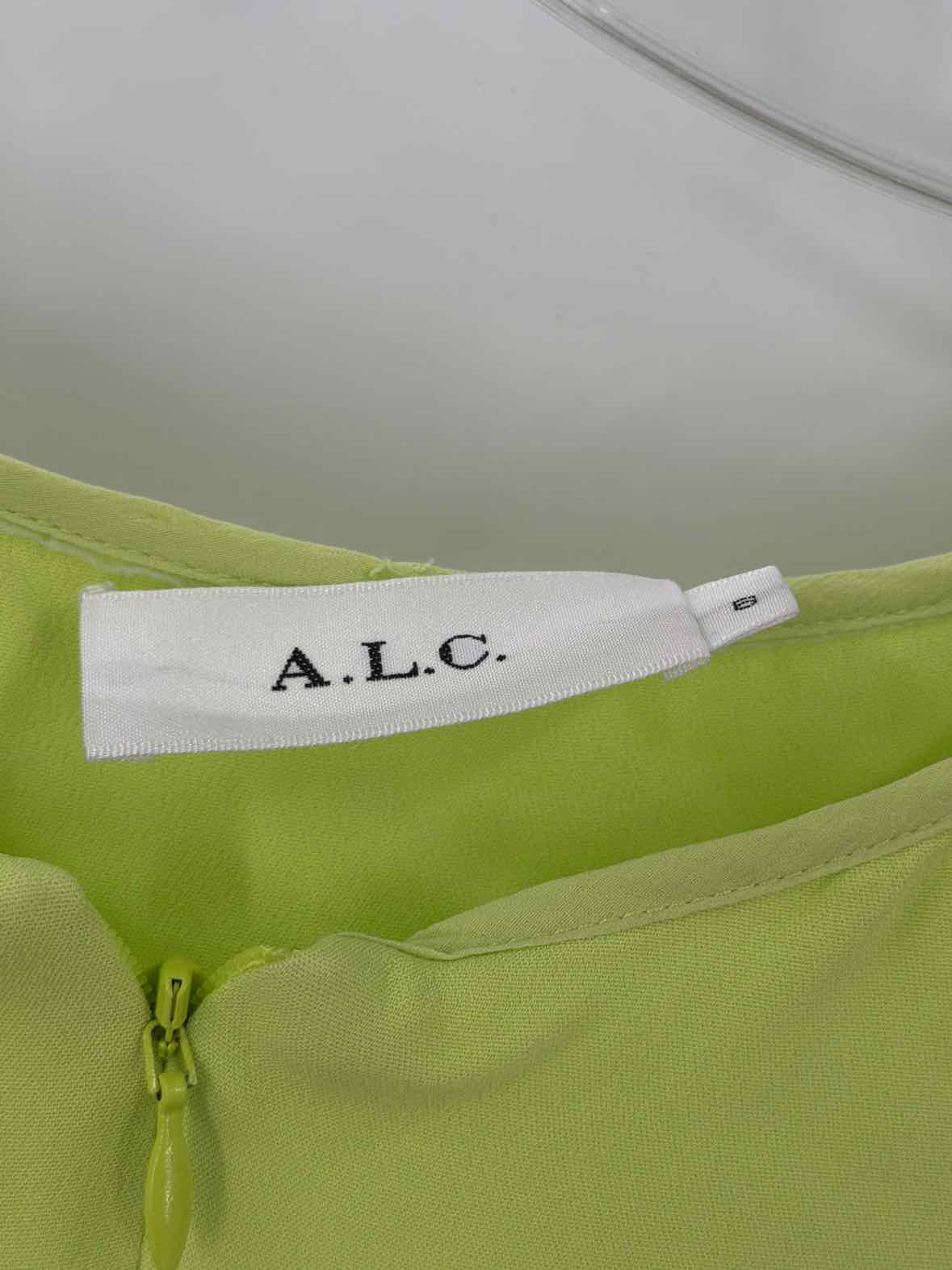 Pre-Owned ALC Green Size 6 Short Sleeveless Dress | True Fashionistas.