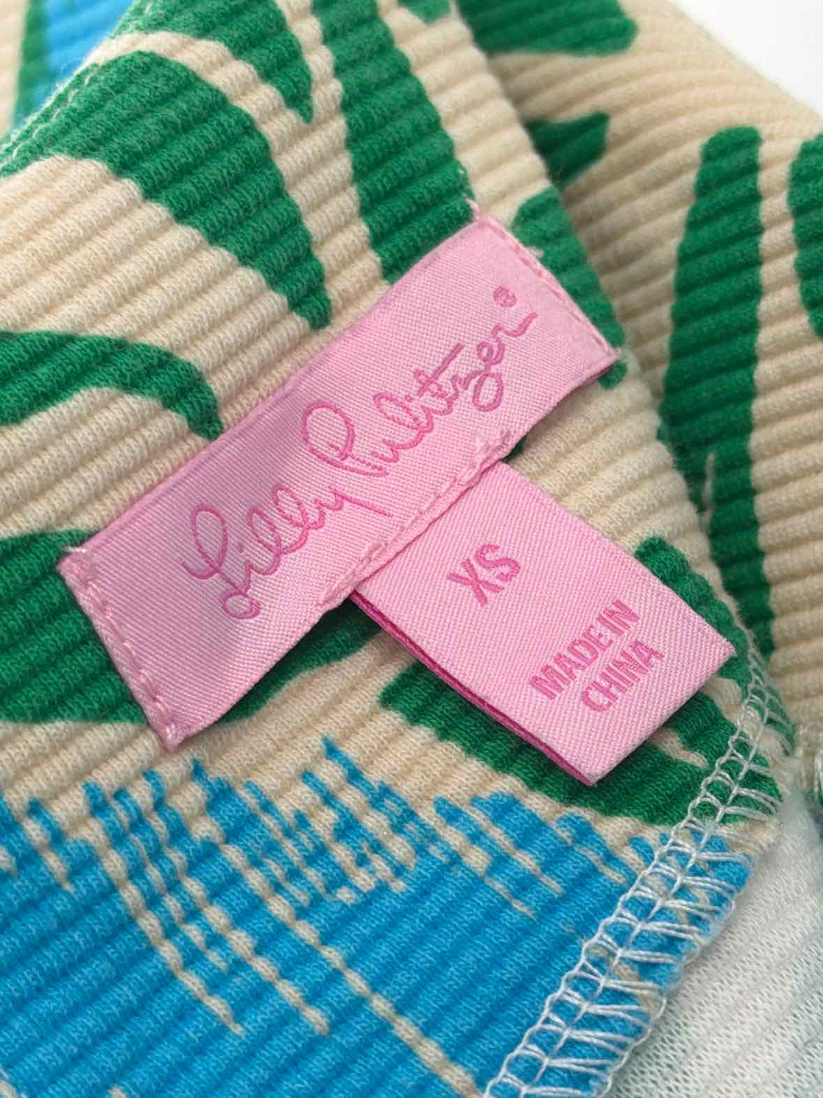 Pre-Owned Lilly Pulitzer Green Size XS Short Short Sleeve Dress | True Fashionistas.
