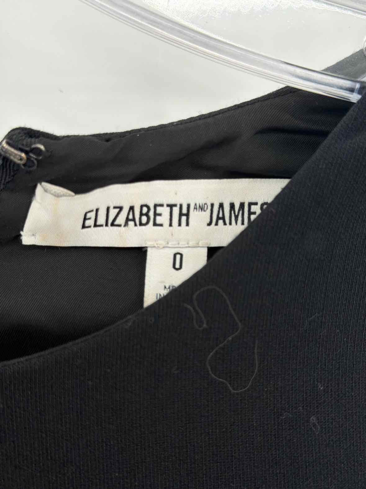 Pre-Owned Elizabeth and James Black Size 0 Short Sleeveless Dress | True Fashionistas.
