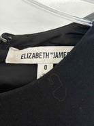 Pre-Owned Elizabeth and James Black Size 0 Short Sleeveless Dress | True Fashionistas.