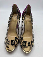 Pre-Owned Christian Louboutin Clear Size 36.5 Peep Toe Heels | True Fashionistas.