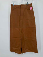 Pre-Owned 7 For All Mankind Tan Size 25 Leather Maxi Skirt | True Fashionistas.