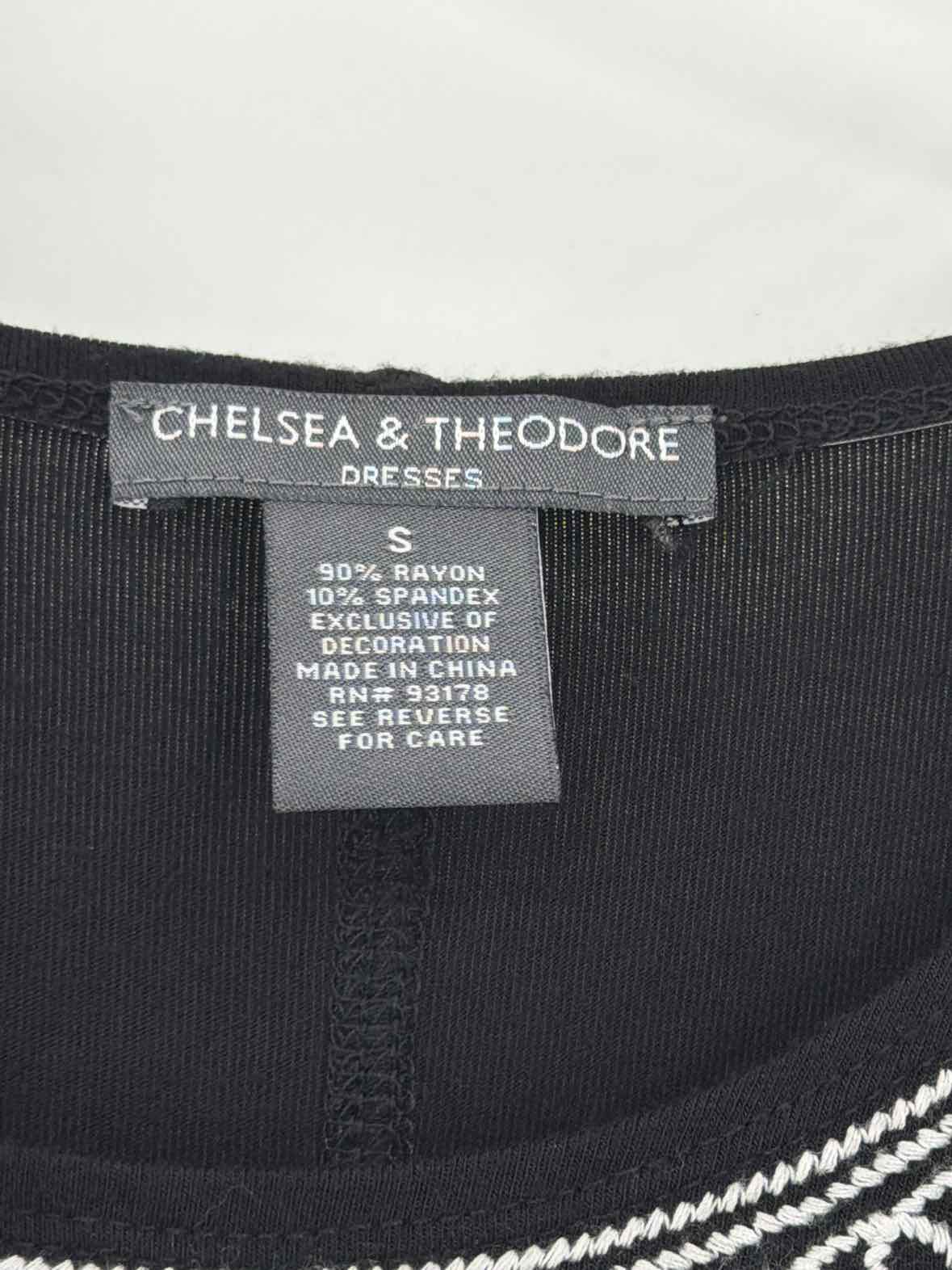 Pre-Owned Chelsea & Theodore Black Size Small Short Sleeveless Dress | True Fashionistas.