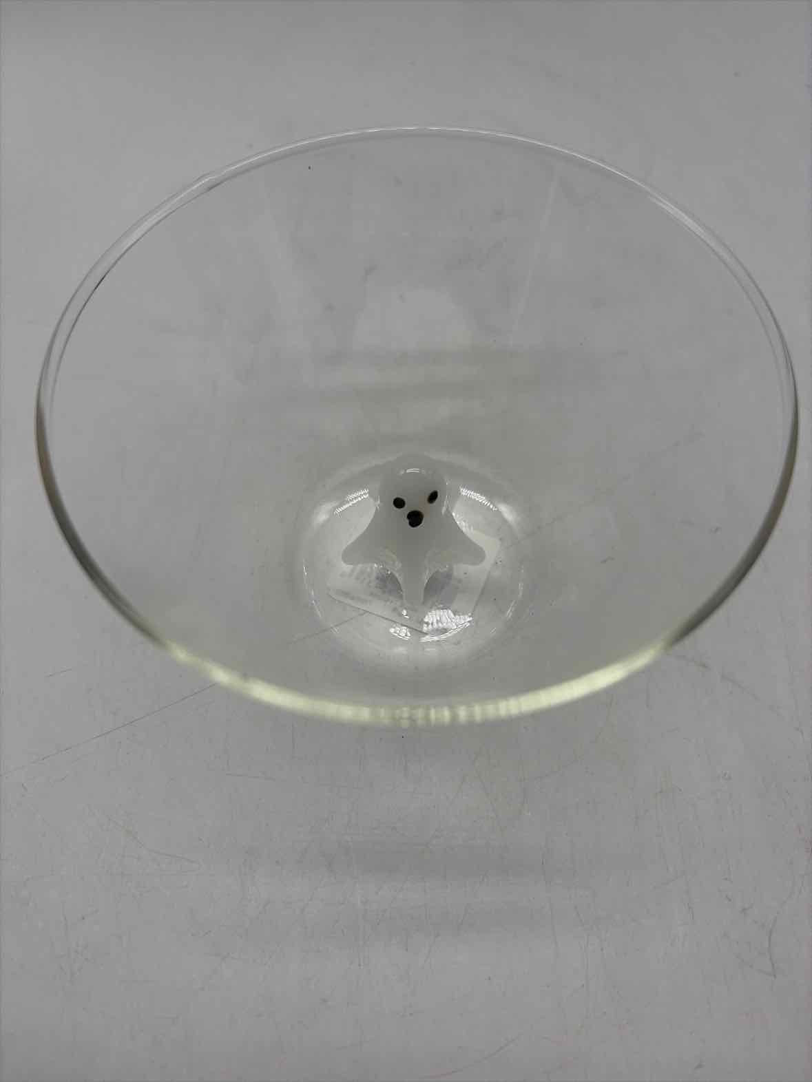 Mud Pie Clear Glass Ghost Candy Bowl Halloween | True Fashionistas.