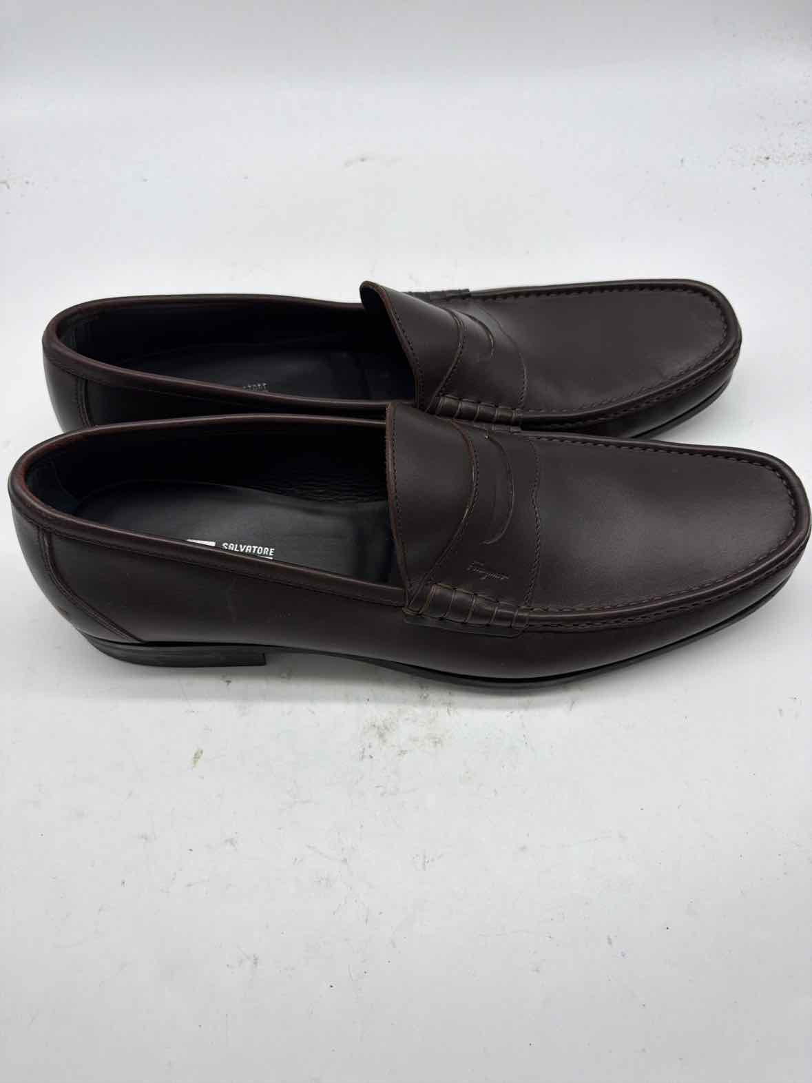 Pre-Owned Salvatore Ferragamo Brown 10 Slip On Men's Slip On | True Fashionistas.