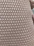 K&K Interiors Pink Knit Pom Pom Pillow | True Fashionistas.