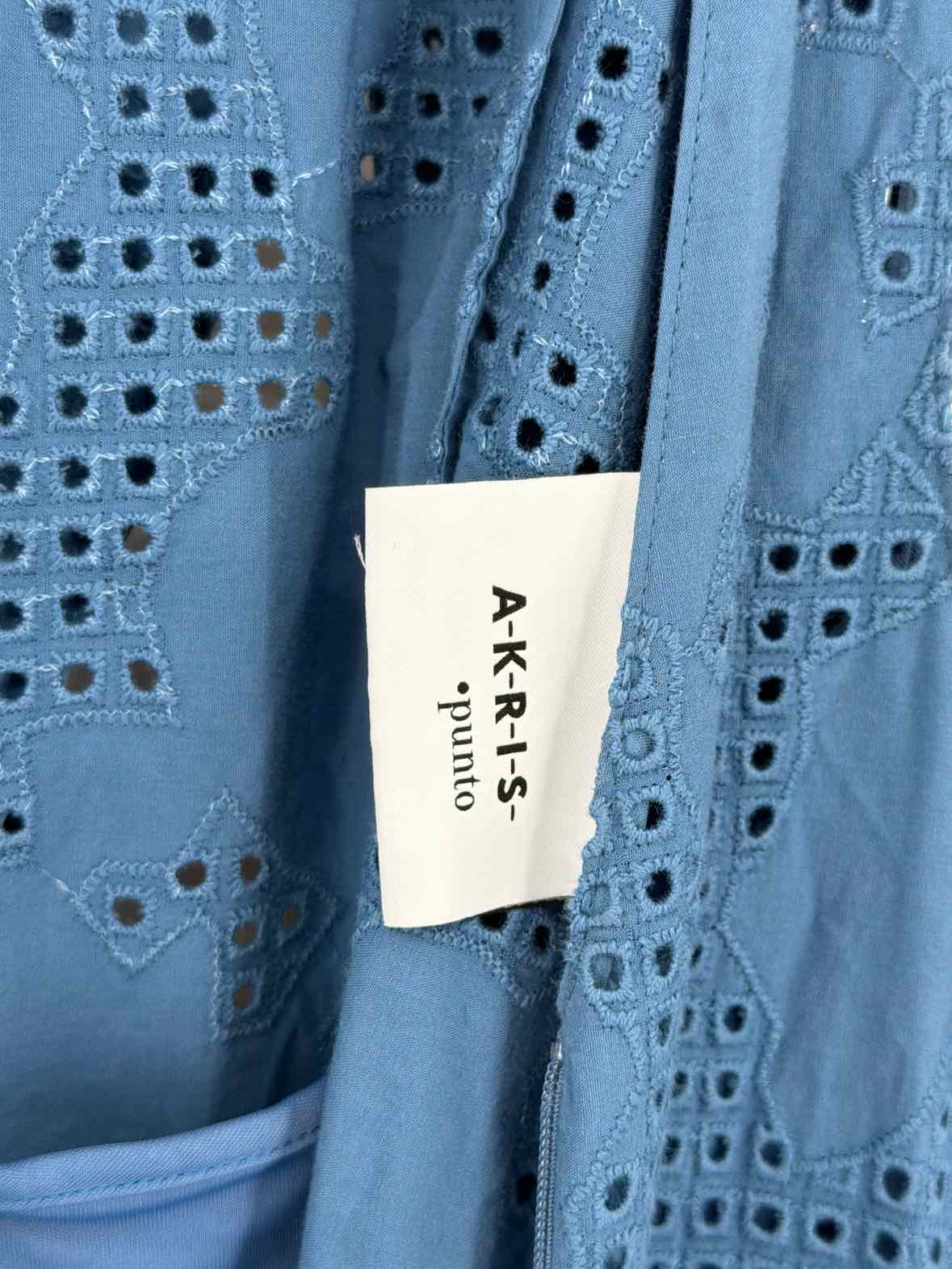 Pre-Owned Akris Punto Blue Size 4 Short Sleeveless Dress | True Fashionistas.